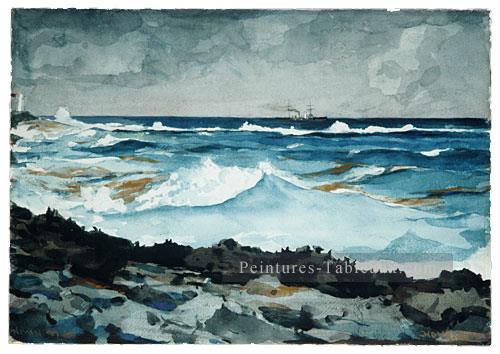 Shore et Surf Nassau réalisme marine peintre Winslow Homer Peintures à l'huile